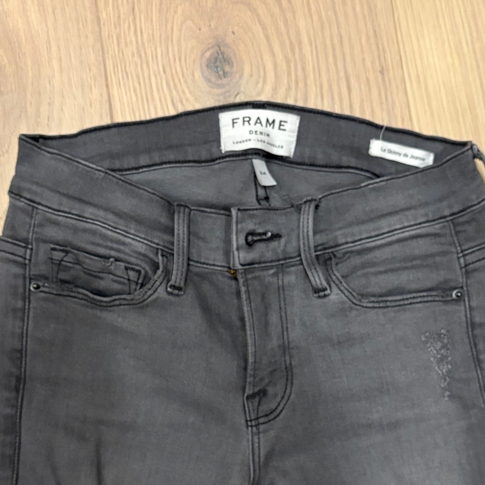 Frame Denim Women's Charcoal Skinny Jeans